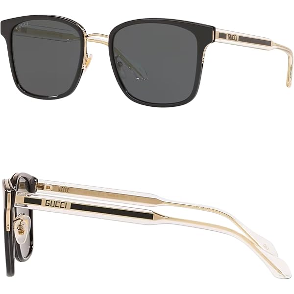 Gucci GG1346SK Lettering Logo Men Rectangular shape Sunglasses